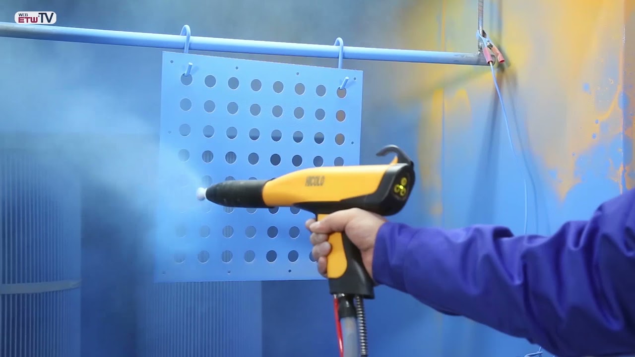 KAFAN-X1 powder coating machines& Spray guns operation