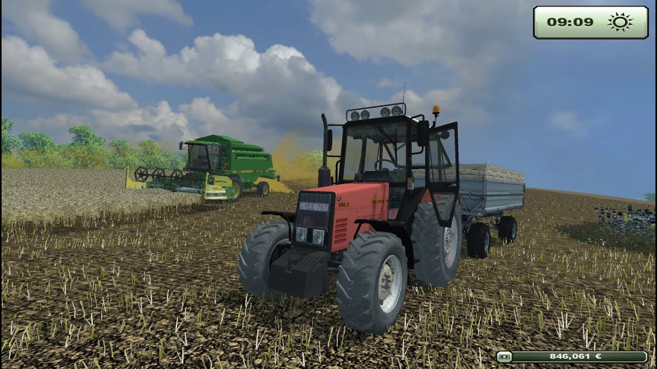 Farming Simulator 2013 - Repce aratás/Canola Harvest: John Deere 2056 & Belarus 892.2 [HD]