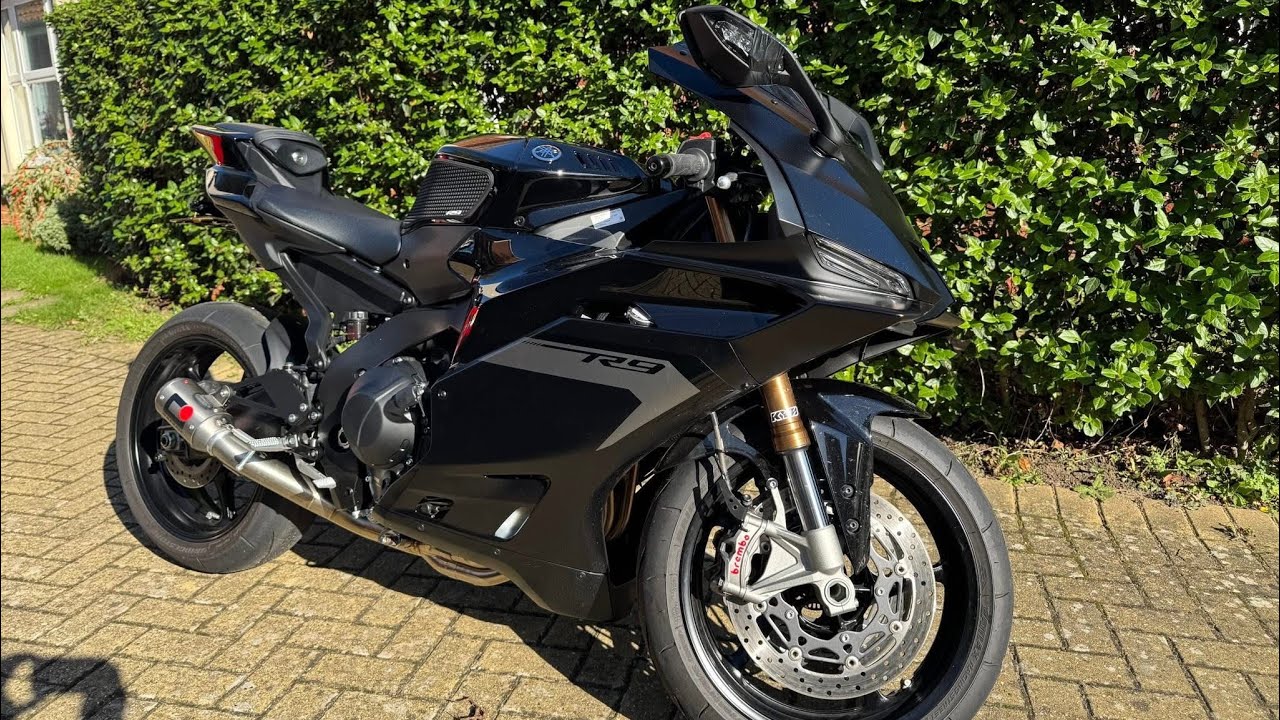 Matte Black YAMAHA YZF R9 2025 with RACEFIT Exhaust System Sound (Cold Start, Exhaust Revs) HD