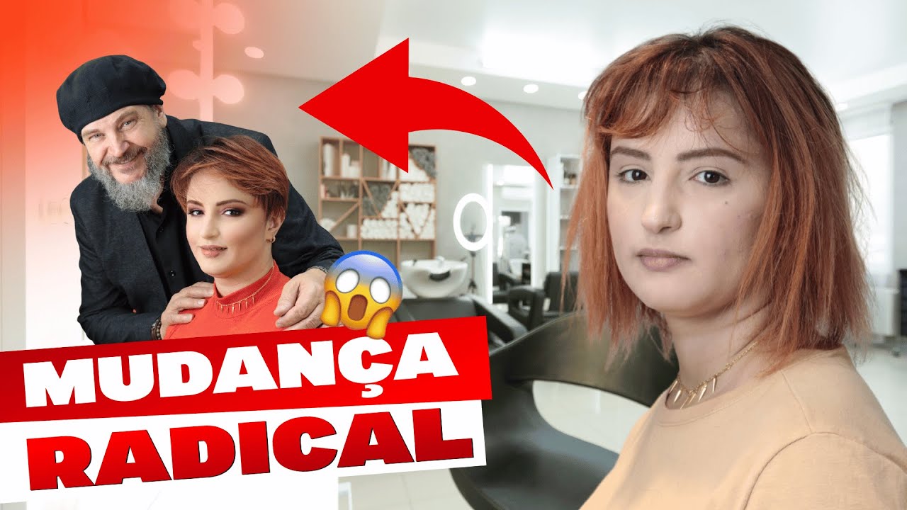 TENDÊNCIA CORTE CURTO 2024: TUTORIAL PASSO A PASSO PIXIE CUT RUIVO TRANSFORMAÇÃO PAULO FREITAS! ✂️✨