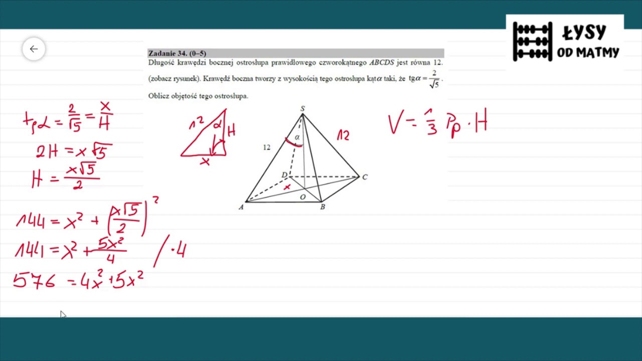 P zadanie 34/2019 matura sierpień matematyka podstawa