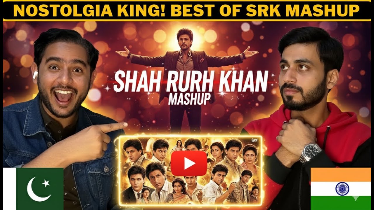 Pakistani Reaction On 90's SRK Mashup - Best Of Shah Rukh Khan |
