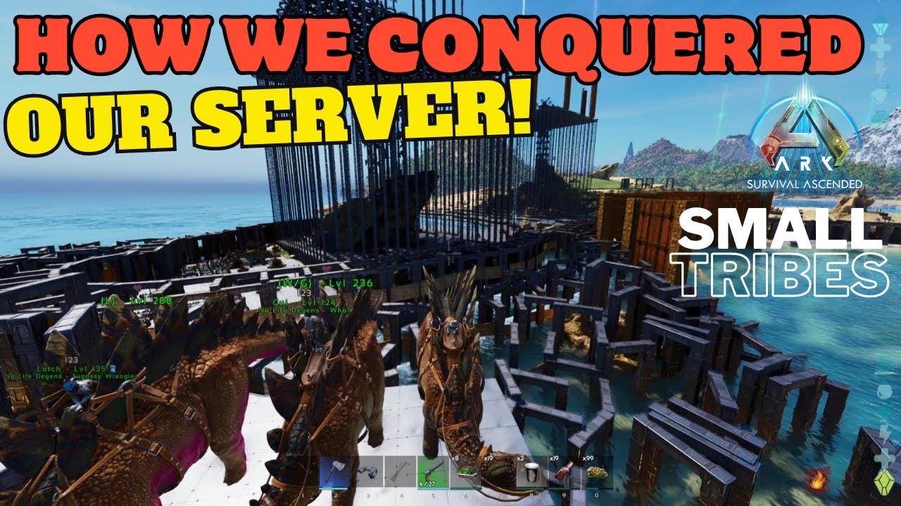 How We Conquered Our Whole Server! Online FOB! - Ark Ascended| SmallTribes| ep.23