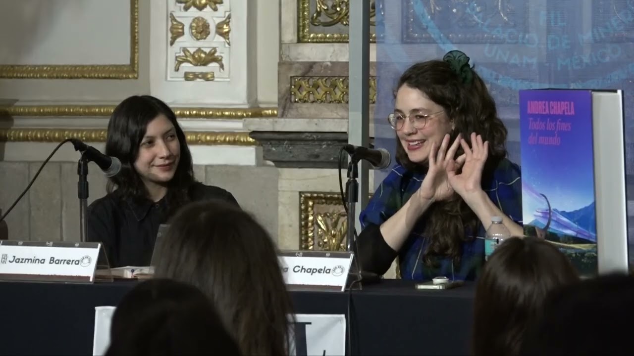 Presentación del libro Todos los fines del mundo por Andrea Chapela en FIL Minería 2026.