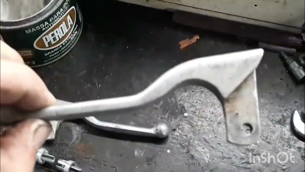 Restauração de Mini moto completa passo a passo PARTE 4 manetes de freio