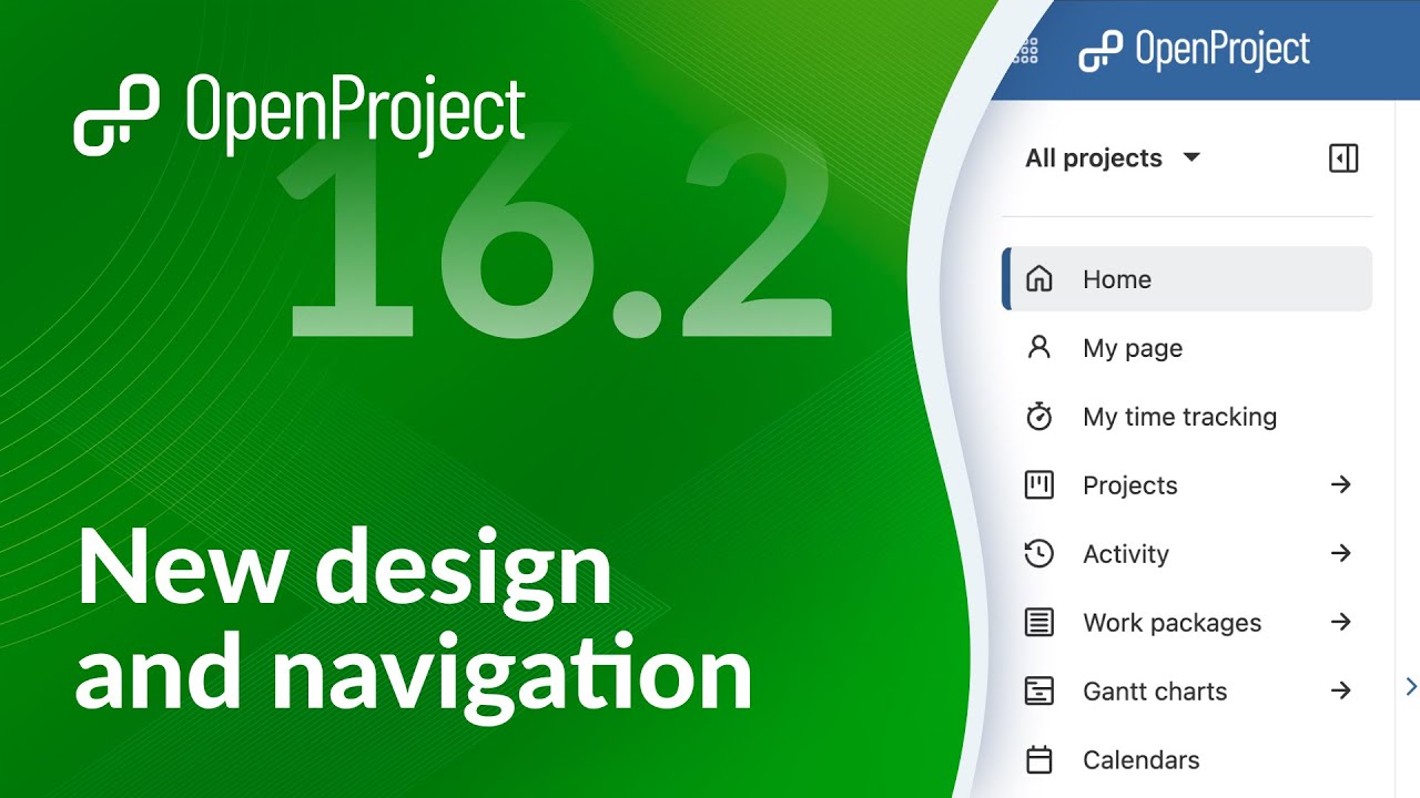 OpenProject 16.2: новый дизайн и навигация