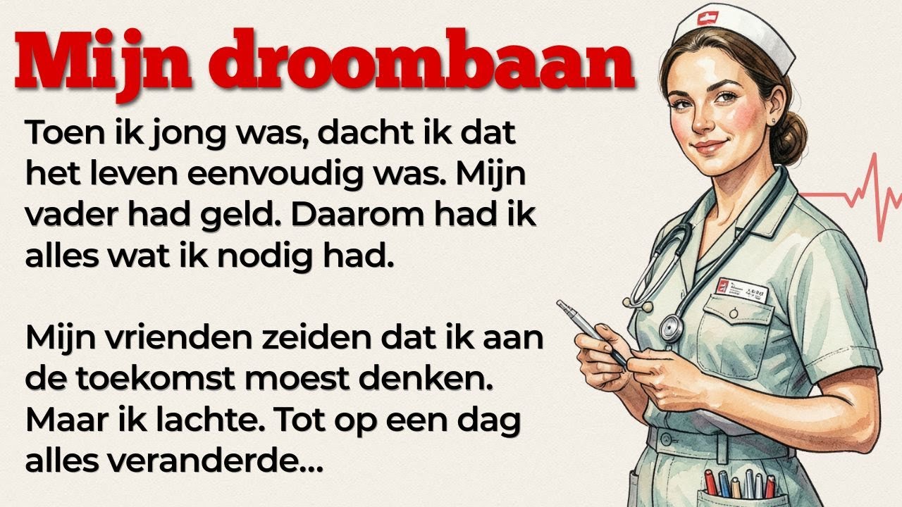 Mijn weg naar het doctoraat | Dutch Stories | Learn Dutch with Stories - Video Description