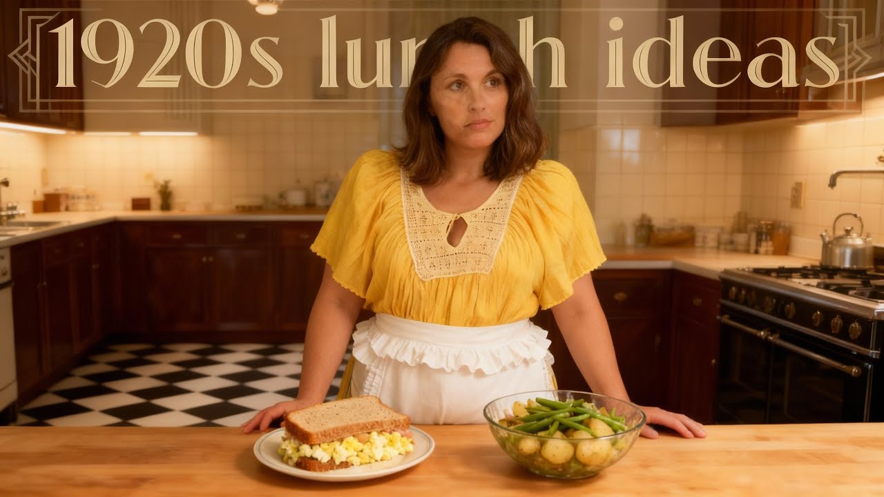 Recreating Vintage 1920s Lunches: Sandwiches and Salads: Ham Egg Sandwiches & Snap Bean Potato Salad