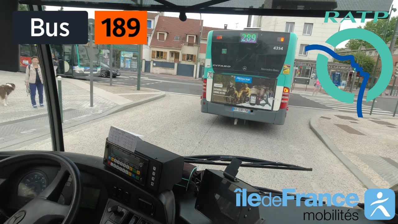 Bus 189 RATP | Clamart Georges Pompidou - Corentin Celton Métro - 4K