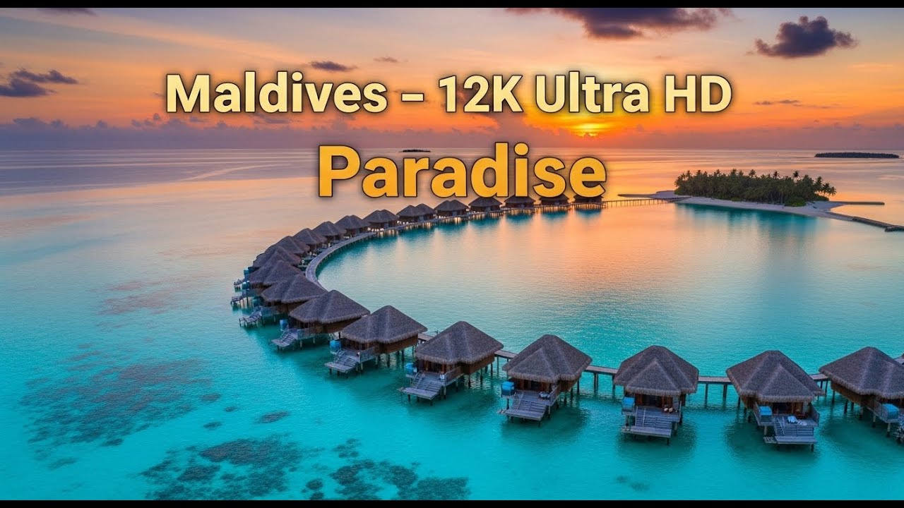 Maldives – Ultra-Cinematic 12K HDR Video | Crystal Lagoons & Sunset Paradise