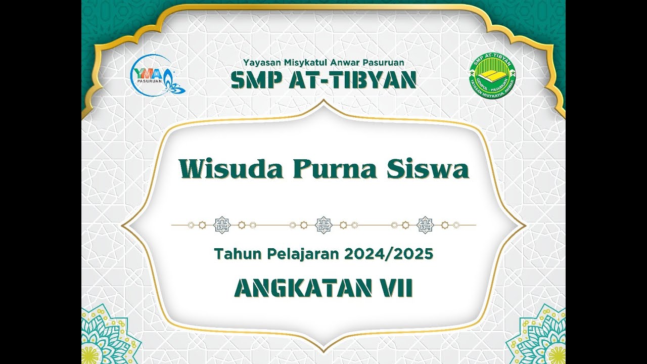 [LIVE] WISUDA DAN PELEPASAN SISWI KELAS IX ANGKATAN KE-7 | SMP AT-TIBYAN TAHUN AJARAN 2024-2025