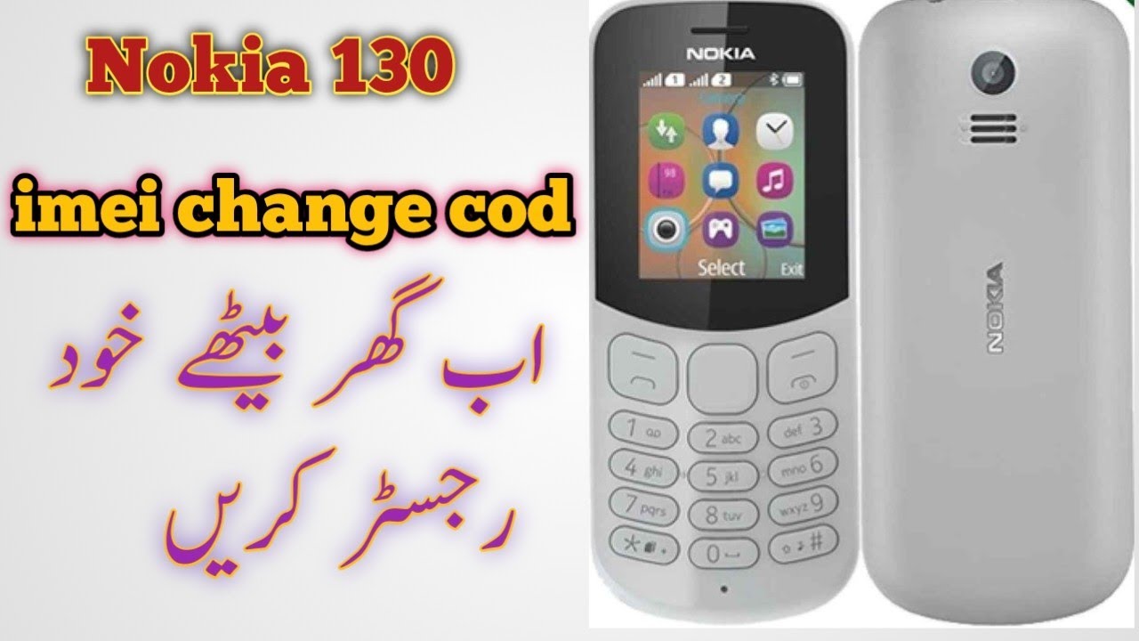 How to change nokia 130 ime||Nokia 130 ta1017 imei change cod