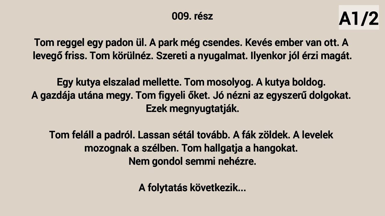 Easy Hungarian Story – Tom Sawyer-009  (HU/EN subtitles)  (A1–A2)