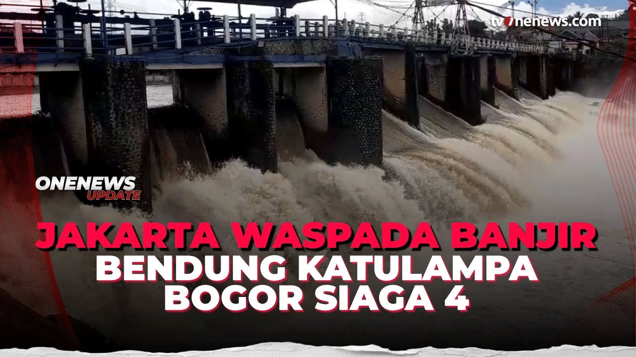 Bendung Katumlampa Siaga 4, Air Sungai Ciliwung Bakal Tiba di Jakarta Jumat Siang | OneNews Update