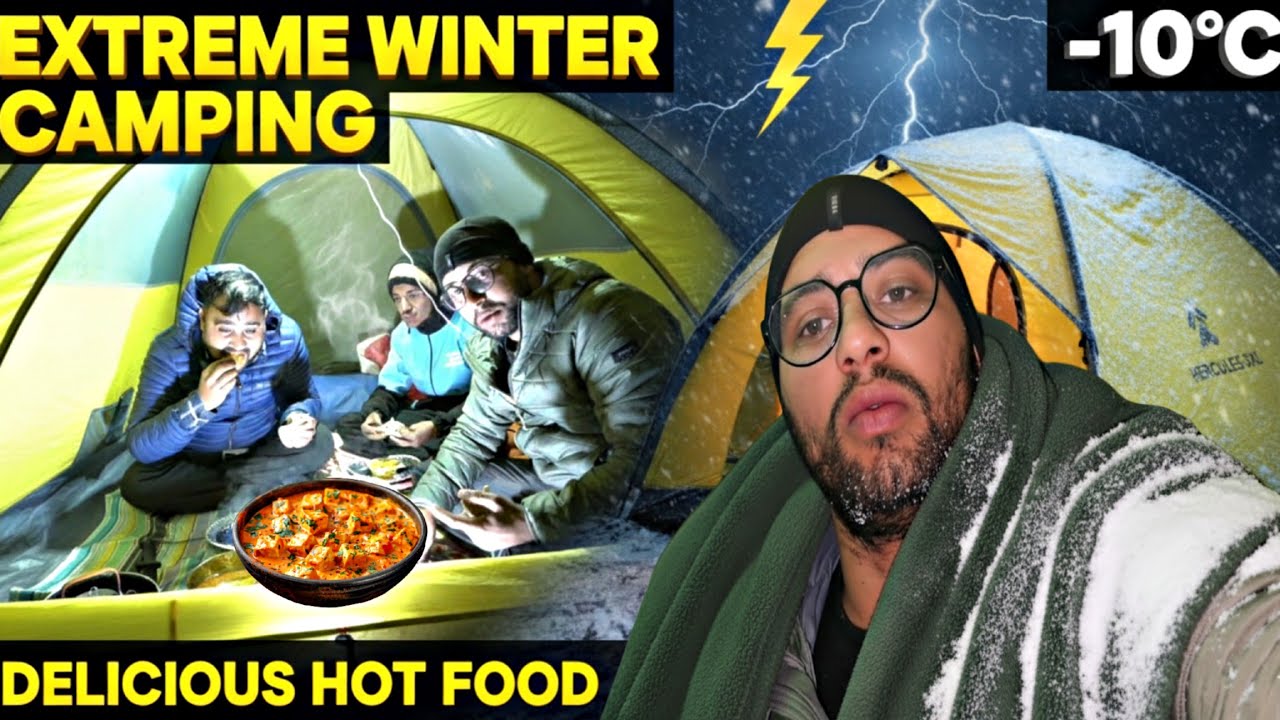 Coldest Weather Camping With Friends & Outdoor Cooking | The Ultimate Winter Escape | Unknown pahadi