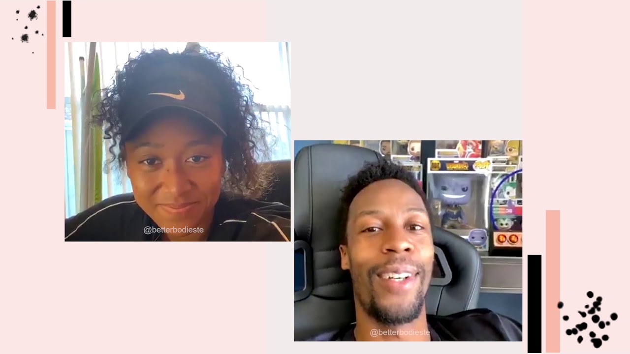 Naomi Osaka大坂なおみ and  Gael Monfils instagram live