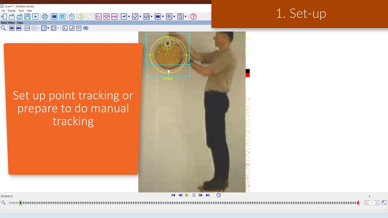 Coach 7 Data Video Tutorial - Moving coordinate system