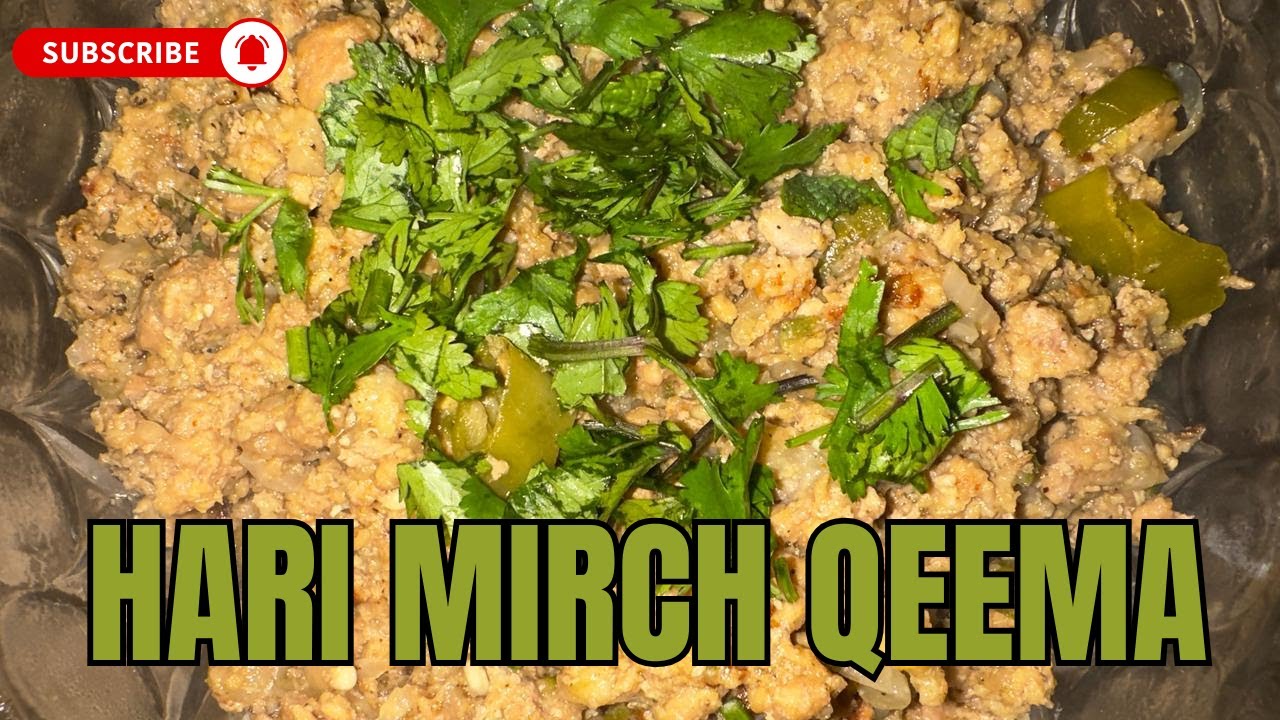 🌶️ Hari Mirch Keema – Spicy Green Chili Mince #Masaledar#HomeStyleCooking#MeatLovers#FoodReels#Spice