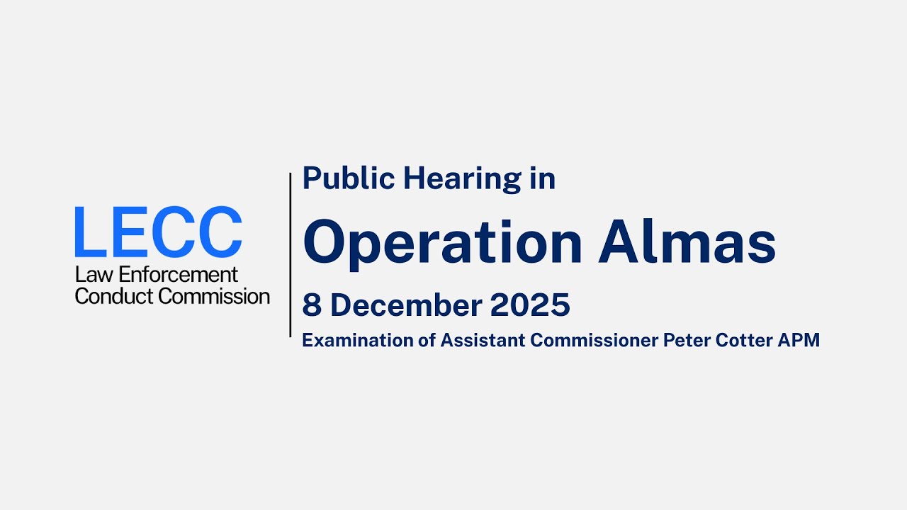 Op Almas - Public Examination of Assistant Commissioner Peter Cotter - 8 December 2025