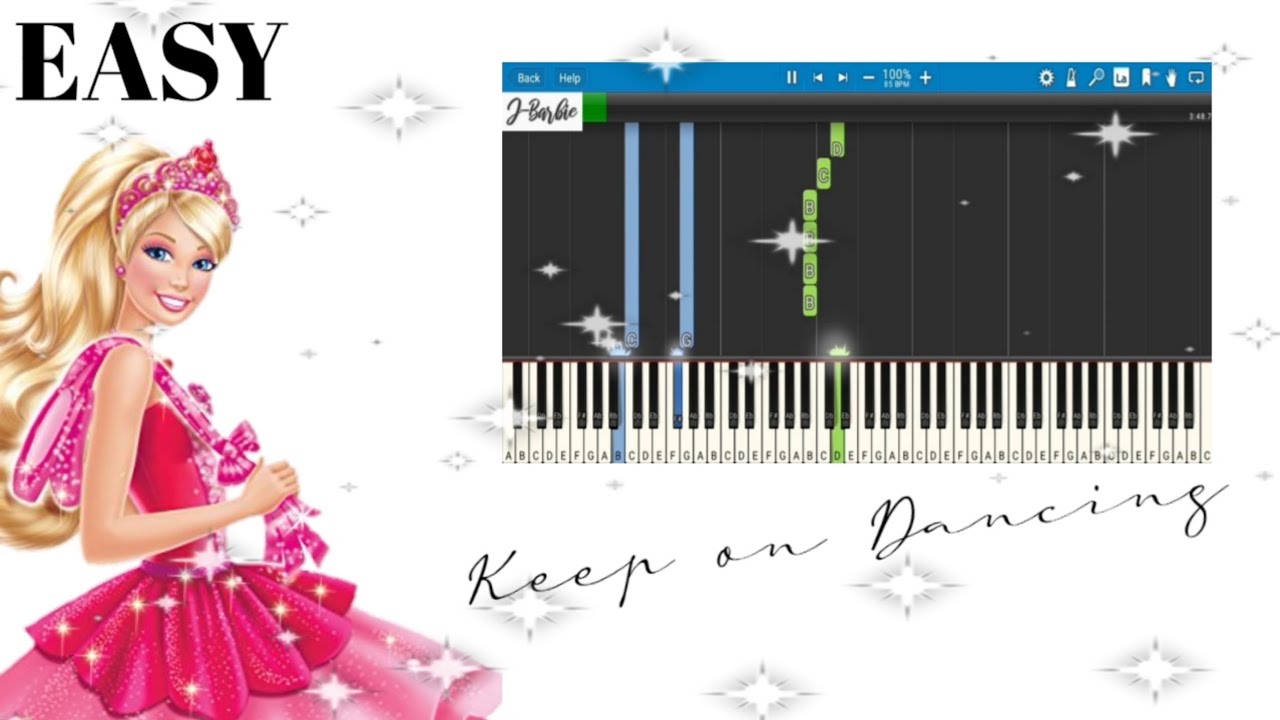 [EASY] Keep on Dancing - Barbie in the Pink Shoes (Piano Cover/Tutorial)