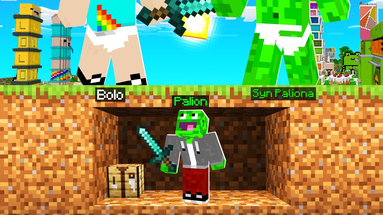 MAŁY PALION vs 2 ŁOWC&Oacute;W BOLO i SYN PALIONA w Minecraft!
