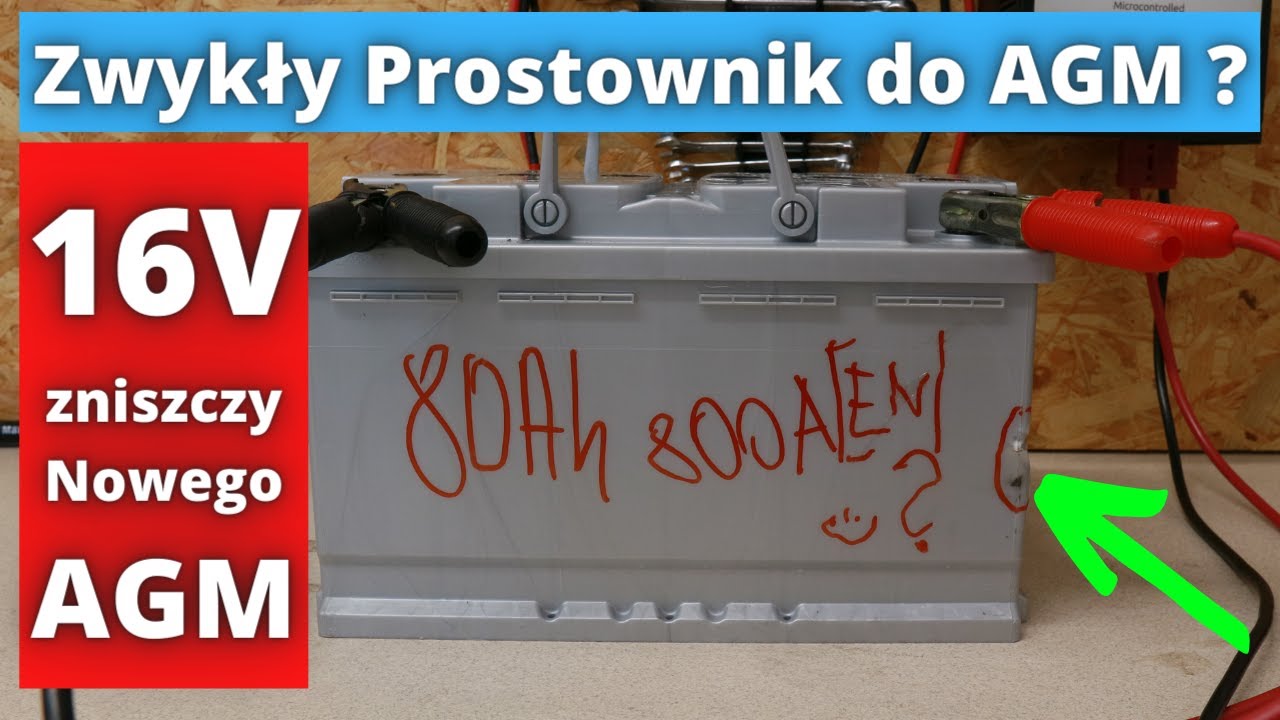 Czy 16V zniszczy Nowy Akumulator AGM 80Ah ? S4E40