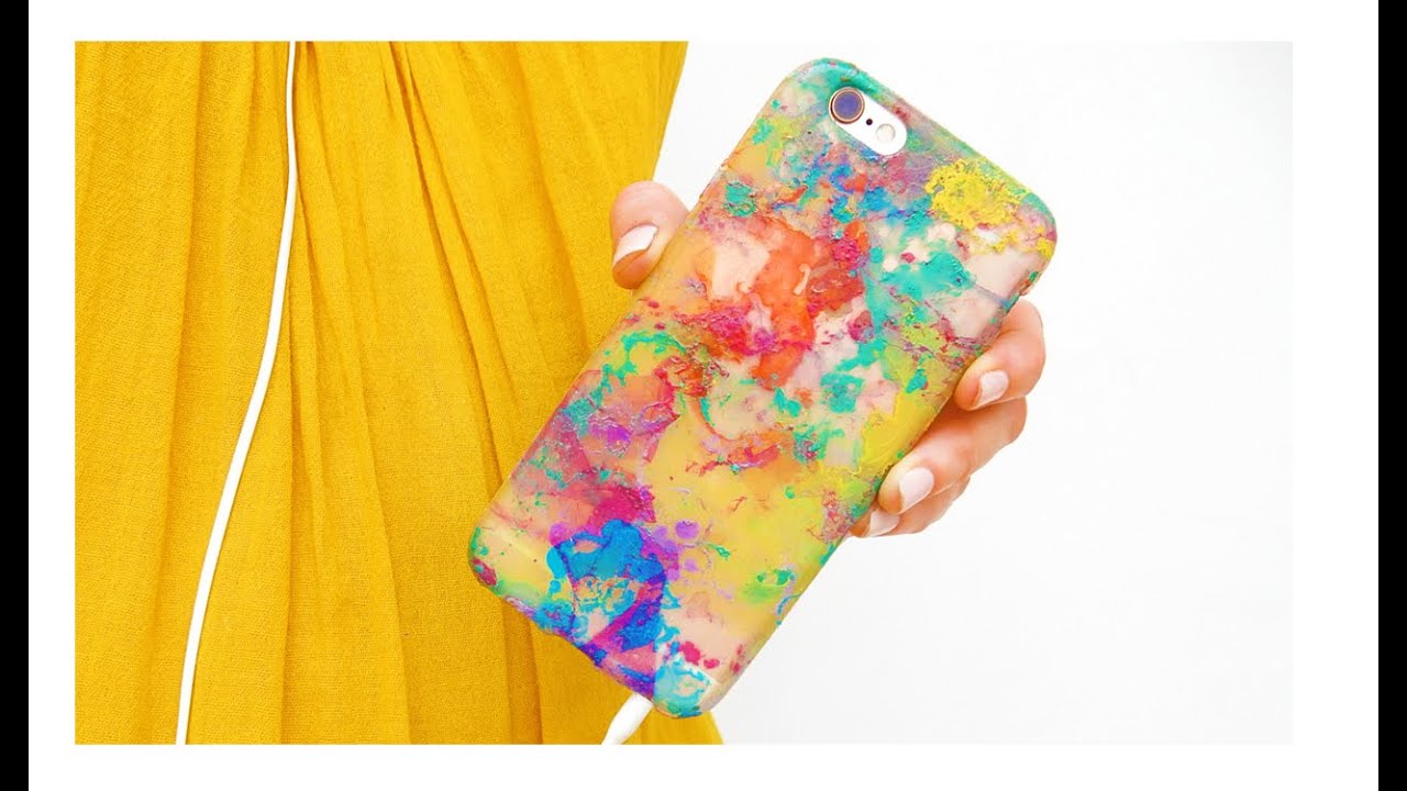 DIY Color Water Marble Phone Case