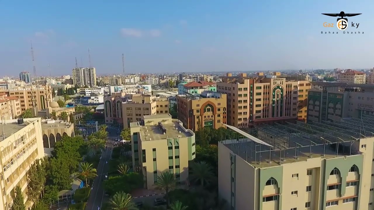 تصوير جوي الجامعة الاسلامية غزة -by bahaa okasha