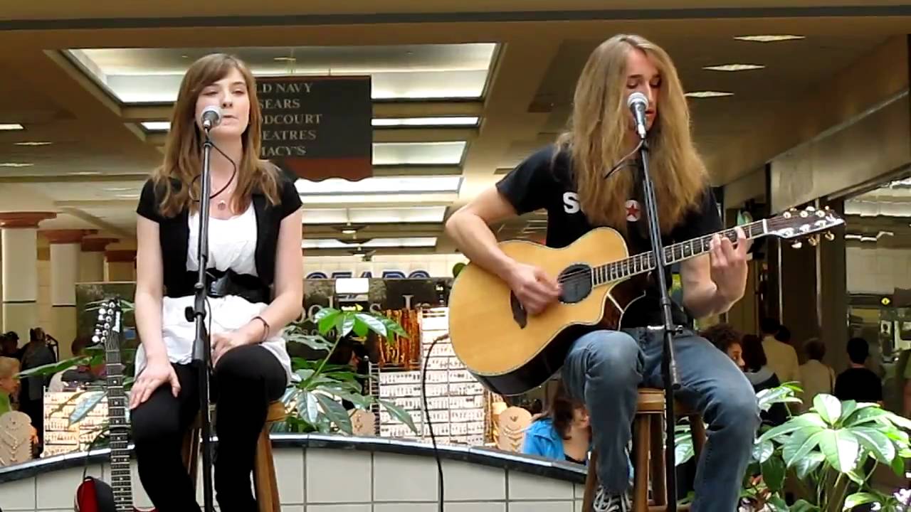 Justin Parks and Carly Whiteman performing 