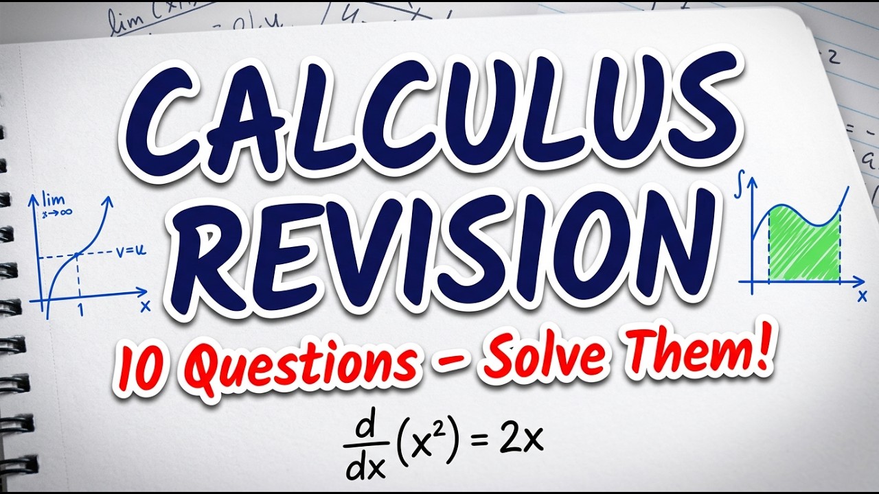 Calculus 1 Final Exam Revision Questions