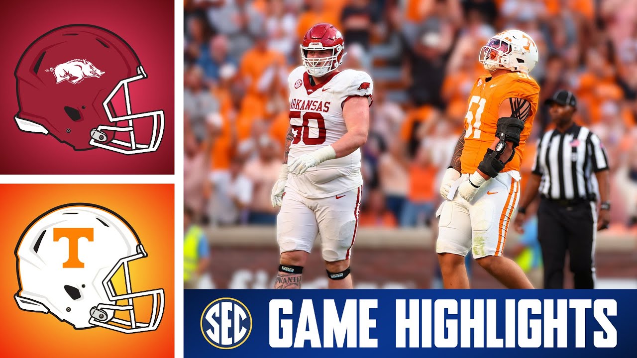 Arkansas Razorbacks at No. 12 Tennessee Volunteers | Game Highlights | 2025 SEC Football