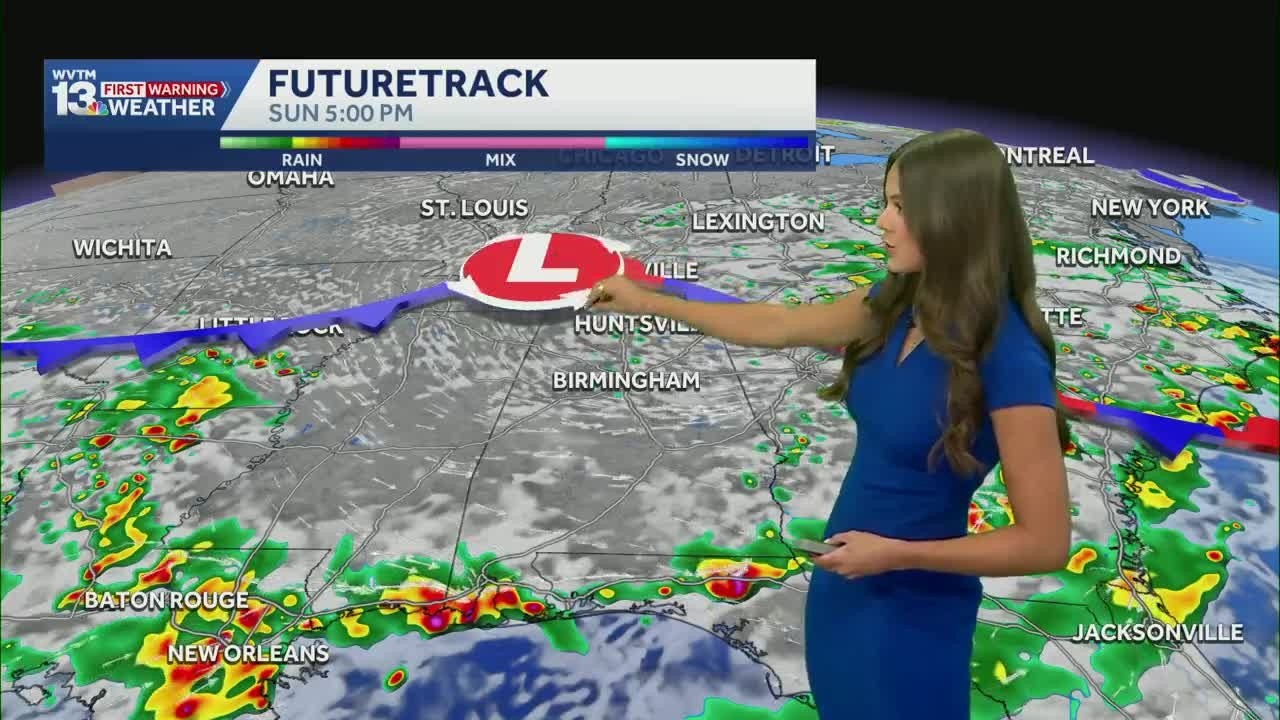 Sunday Storms, Alabama's Weather Forecast through early next week