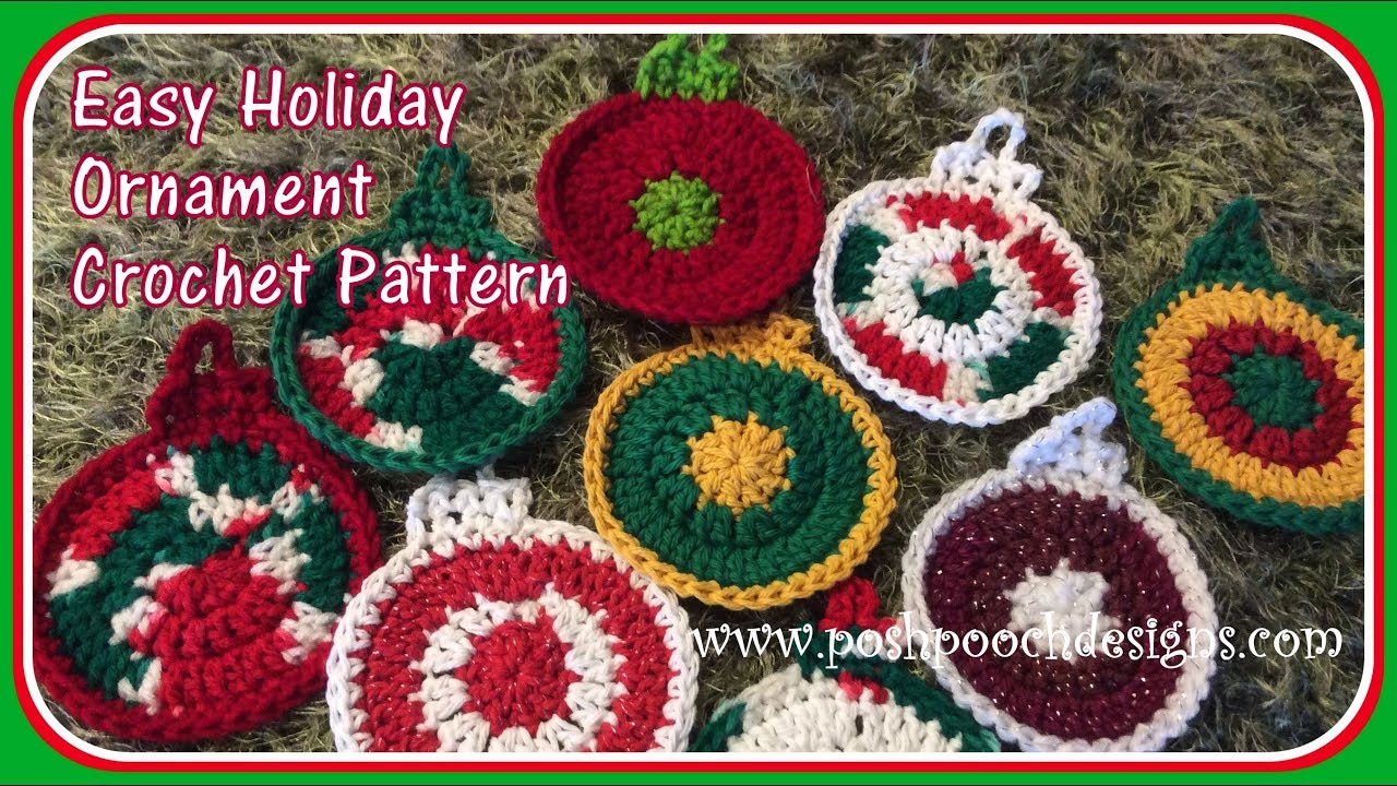 Easy Holiday Ornament Crochet Pattern