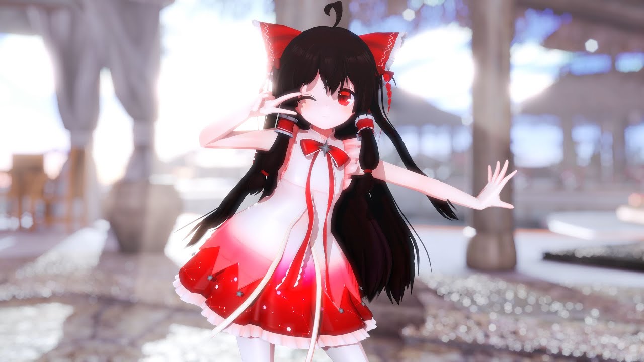 【東方Project MMD／4K／60FPS】Hakurei Reimu【ぶれないアイで】