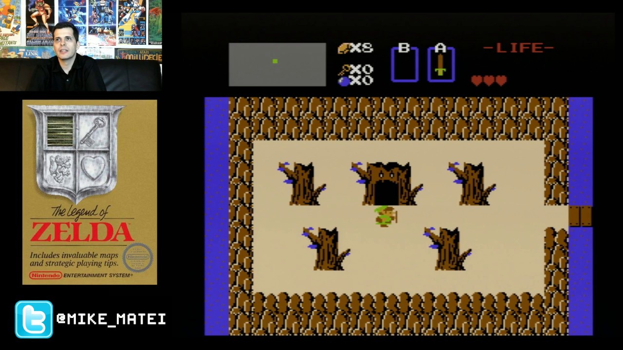 The Legend of Zelda (NES) Levels 1-8 -Cinemassacre Plays