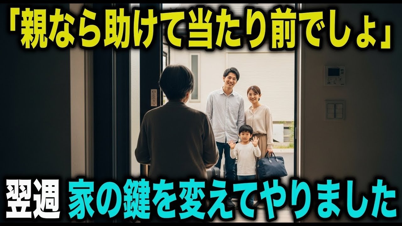 毎週末タダで泊まりに来て月15万も浪費させる息子夫婦。ある朝、玄関の鍵を変え、母を卒業しました