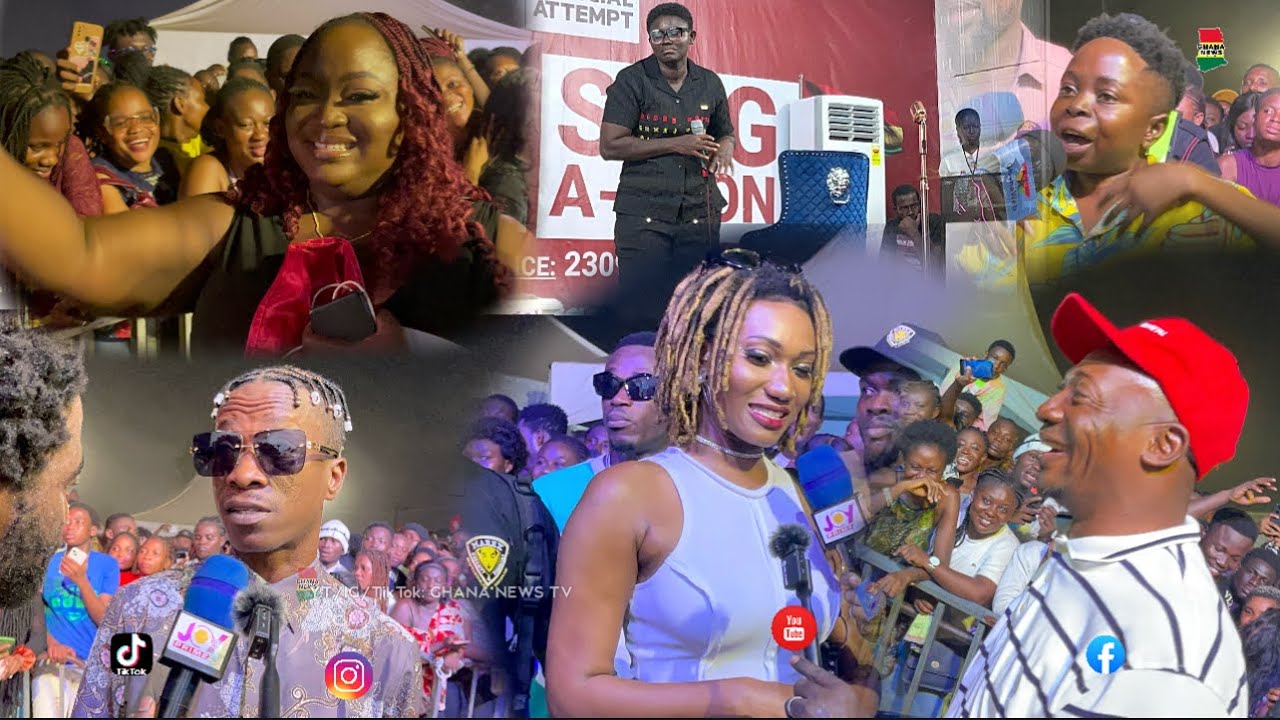Wow: KK Fosu, Wendy Shay, Salinco, Praye & more celebs wow Afua Asantewaa Guinness’ World Singathone