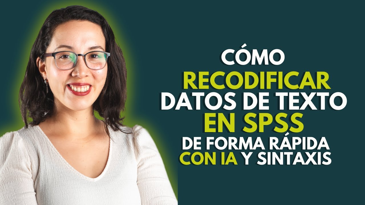 Transforma TEXTO en CÓDIGOS en SPSS #analisisestadistico
