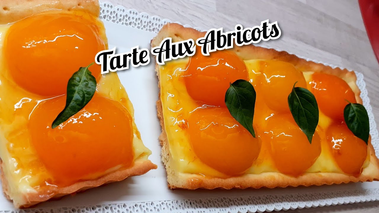 Recette Tarte Aux Abricots à La Crème Pâtissier Facile طورطة المشمش بطريقة بسيطه