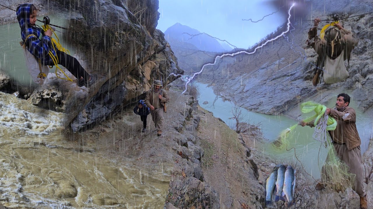 🎣🌧️ A fishing trip | A storm in the path and efforts of a nomadic father and his daughter