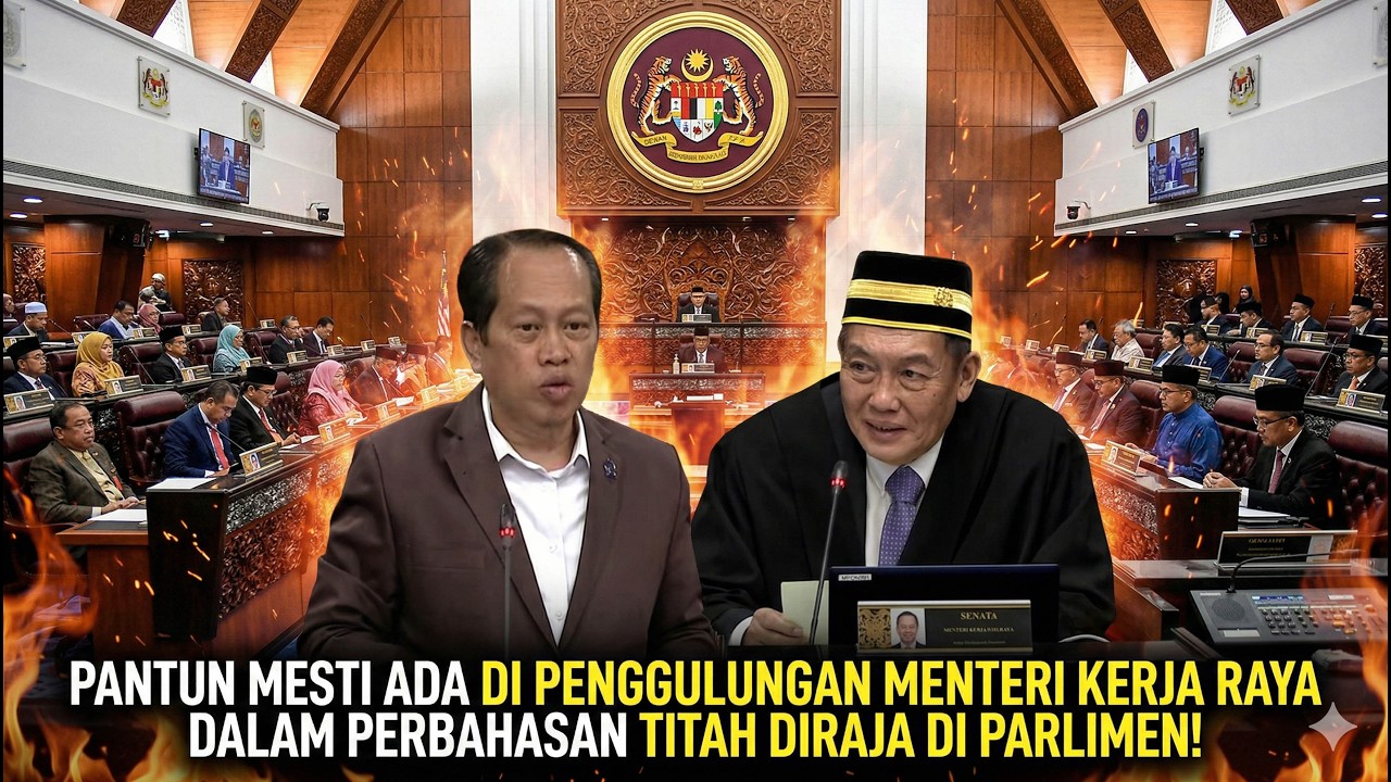 PANTUN MESTI ADA DI PENGGULUNGAN MENTERI KERJA RAYA DALAM PERBAHASAN TITAH DIRAJA DI PARLIMEN!