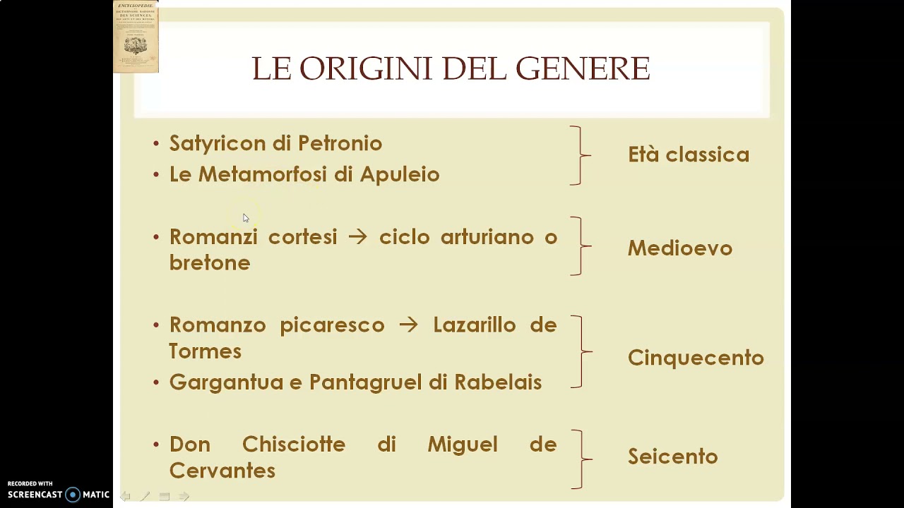 Il romanzo 1   le origini del genere