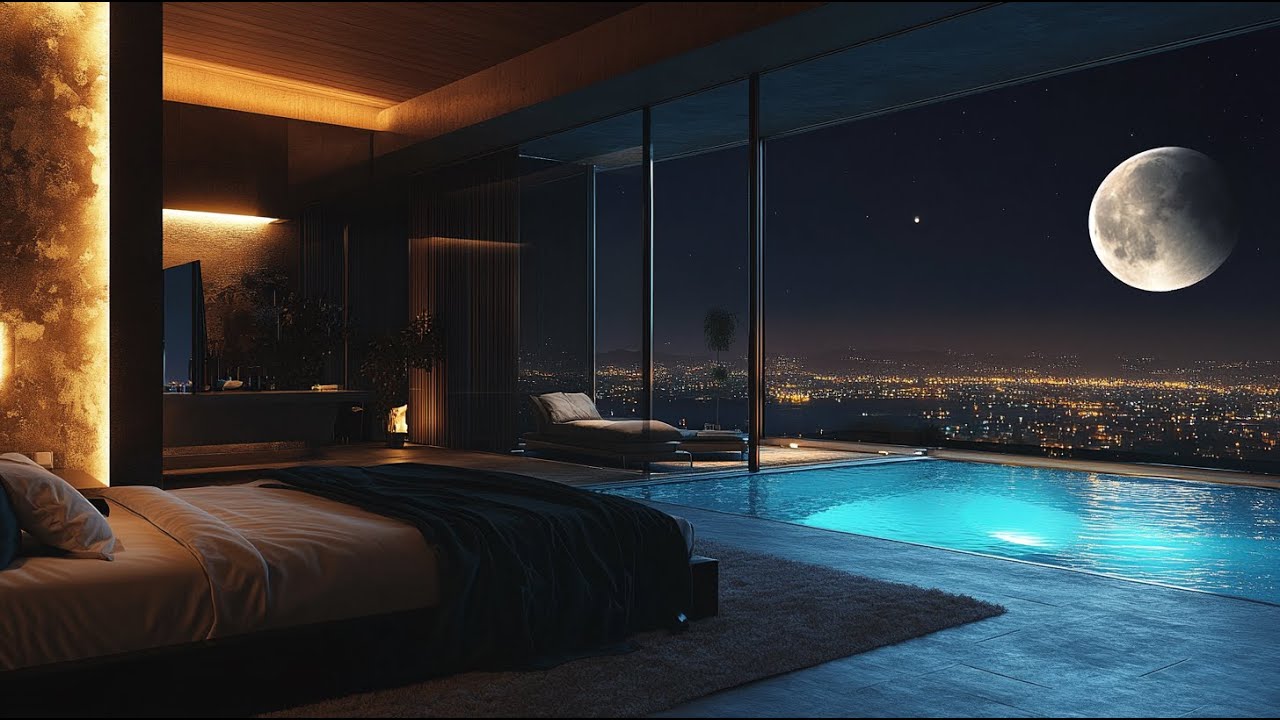 Skyline Moon Jazz | Luxury View & Gentle Water Reflections