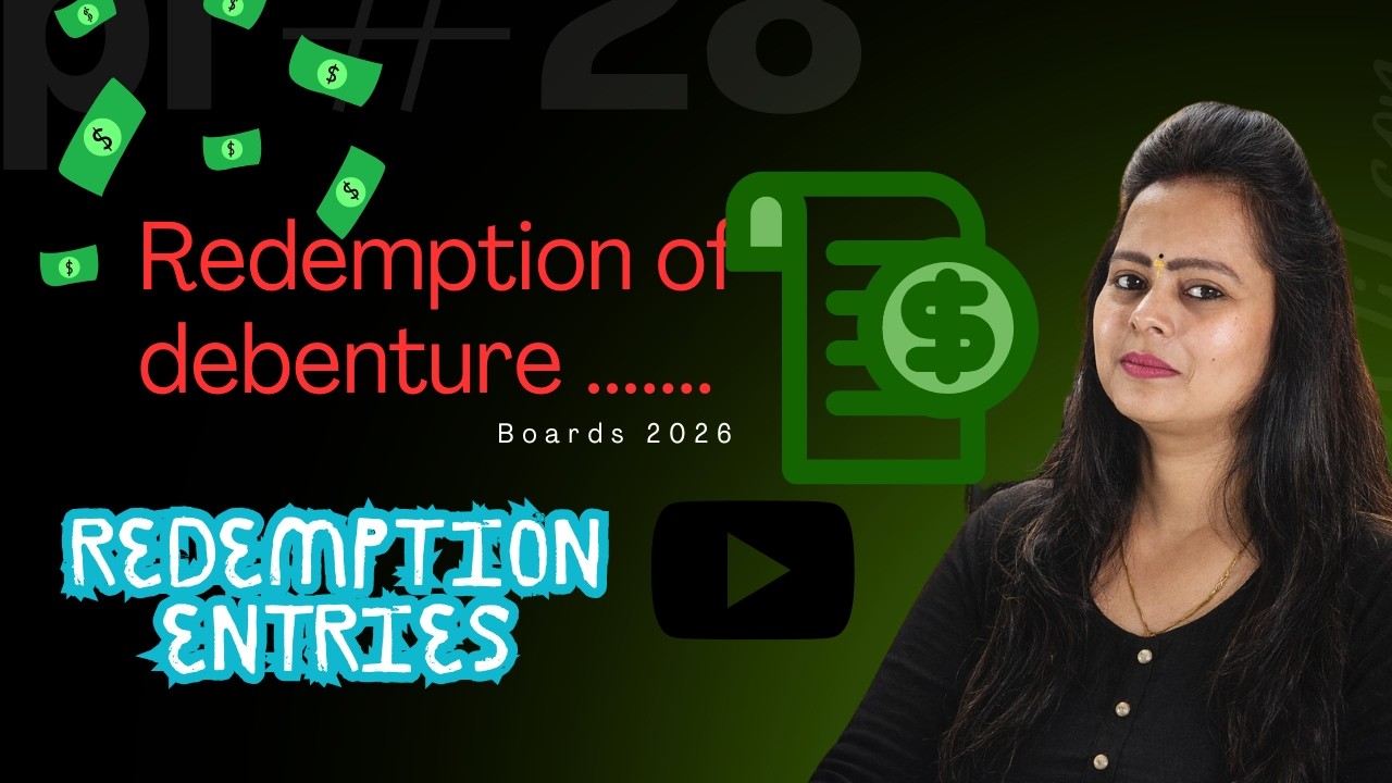 Redemption of Debentures FULL CONCEPT 💯 | Class 12 Accounts