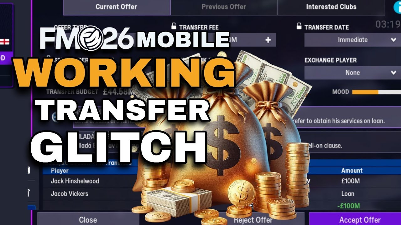 FM26 Mobile Working Transfer Glitch | Working Transfer Glitch In FM26 Mobile