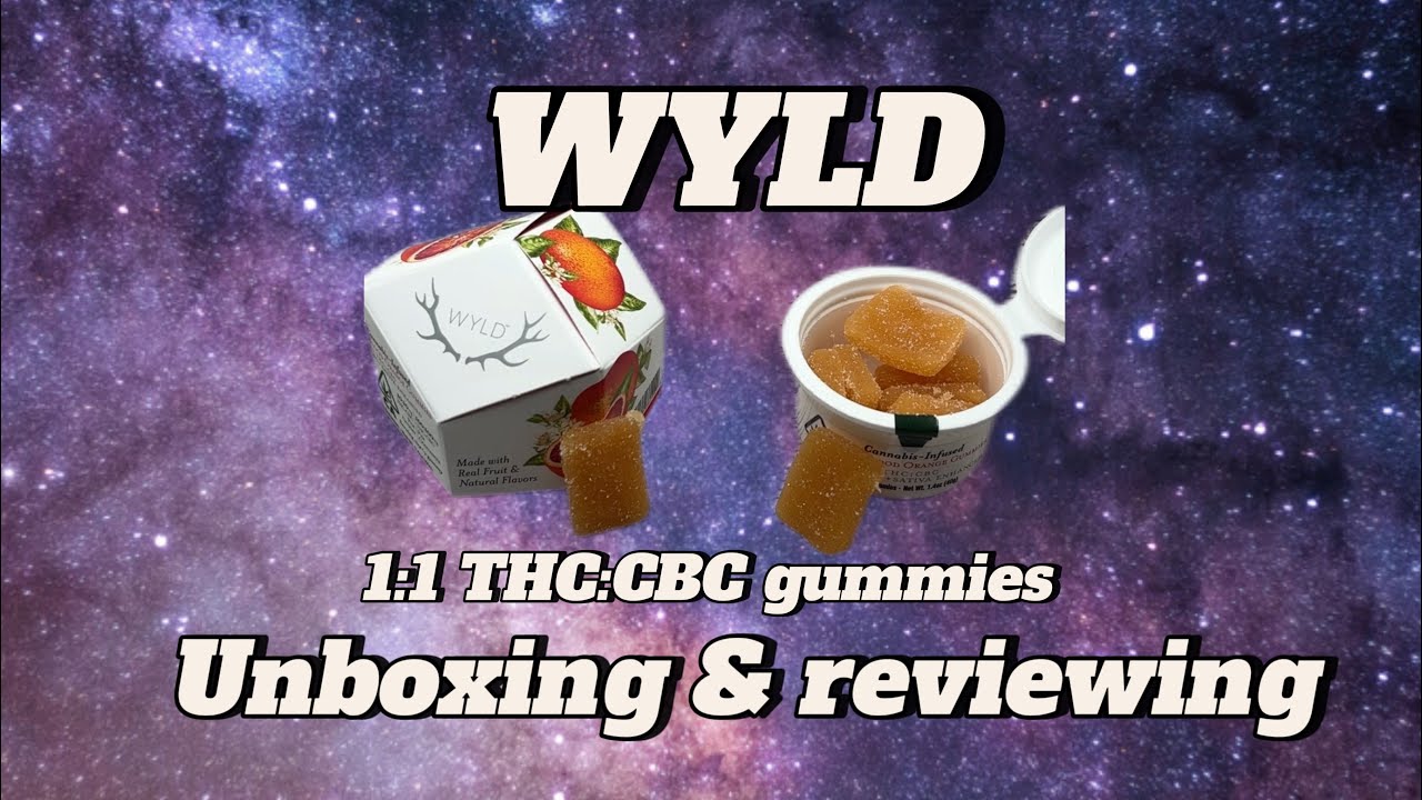 Reviewing and unboxing WYLD 1:1 THC:CBC - Blood Orange Flavor Gummy-100mg per package