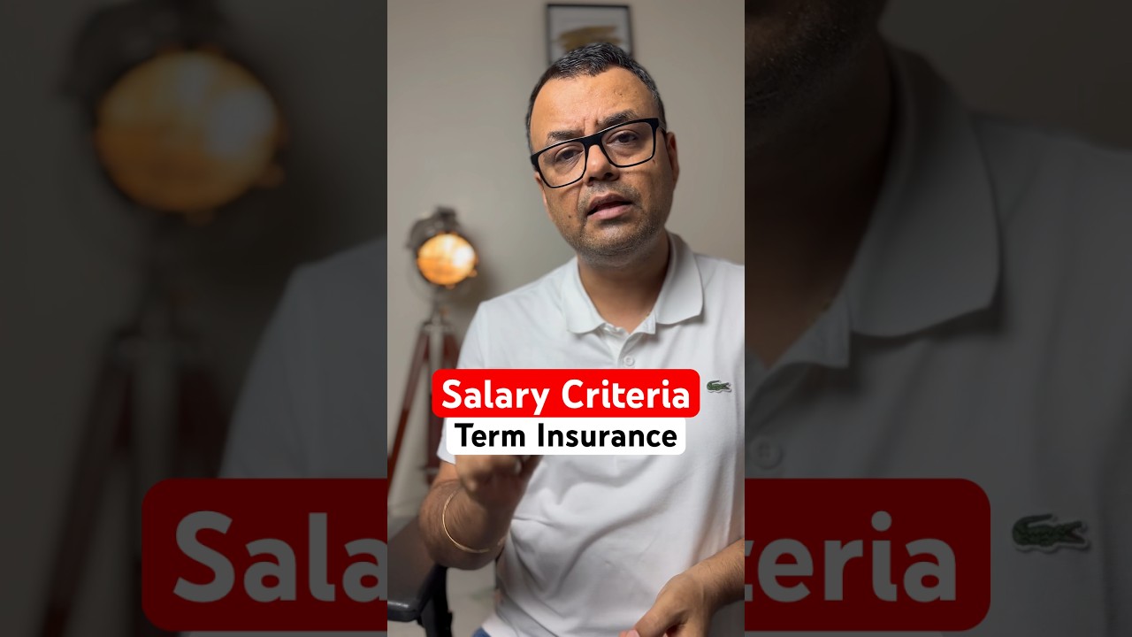 Term Insurance - Salary or Income Criteria #everypaisamatters
