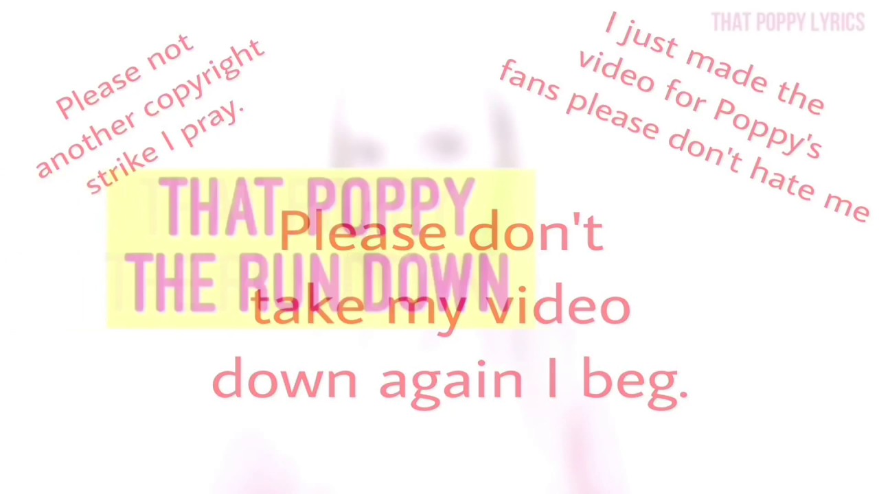 Who is That Poppy?  Real Name, real age, old accounts