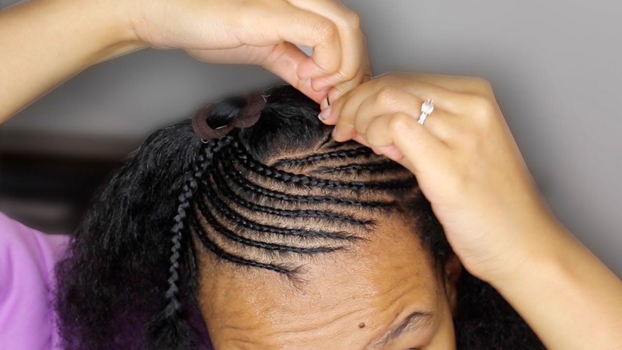Watch Me Cornrow My Own Natural Hair
