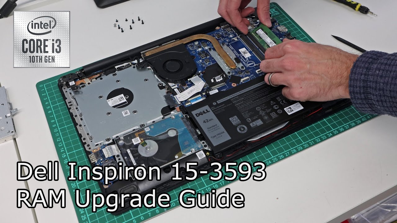 Dell Inspiron 15 3593 — Руководство по обновлению оперативной памяти DDR4